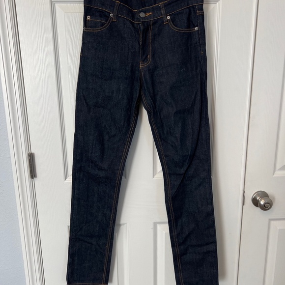 Vintage 00'S Cheap Monday 29x32 Tight Original Wash Indigo Jeans - Picture 1 of 4